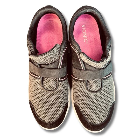 Vionic Brisk Ema Slip On Shoes Sneaker Womens 11 Black Gray Comfort Lightweight - Picture 6 of 12